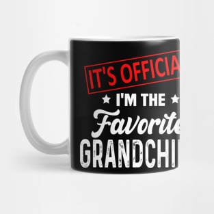 It's Official I'm The Favorite Grandchild Mug